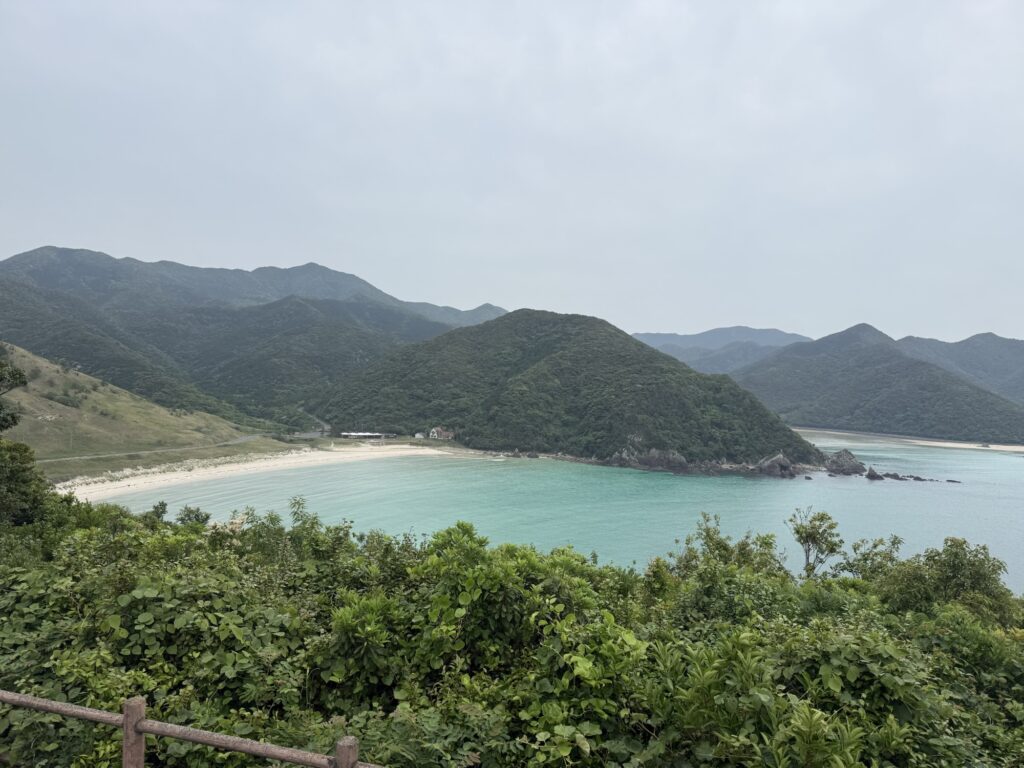 魚籃観音から観た高浜海水浴場